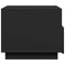 vidaXL Coffee Table with LED Lights Black 50x49x40 cm