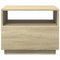 vidaXL Coffee Table with LED Lights Sonoma Oak 50x49x40 cm