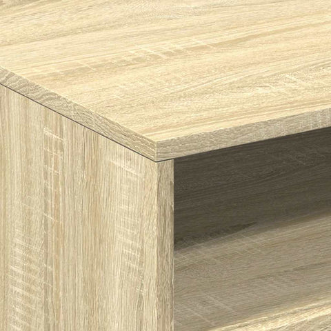 vidaXL Coffee Table with LED Lights Sonoma Oak 50x49x40 cm