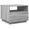vidaXL Coffee Table with LED Lights Grey Sonoma 50x49x40 cm