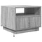 vidaXL Coffee Table with LED Lights Grey Sonoma 50x49x40 cm