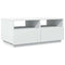 vidaXL Coffee Table with LED Lights White 90x49x40 cm
