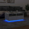 vidaXL Coffee Table with LED Lights White 90x49x40 cm