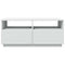 vidaXL Coffee Table with LED Lights White 90x49x40 cm