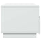 vidaXL Coffee Table with LED Lights White 90x49x40 cm