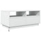 vidaXL Coffee Table with LED Lights White 90x49x40 cm