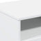 vidaXL Coffee Table with LED Lights White 90x49x40 cm