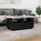 vidaXL Coffee Table with LED Lights Black 90x49x40 cm