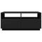 vidaXL Coffee Table with LED Lights Black 90x49x40 cm