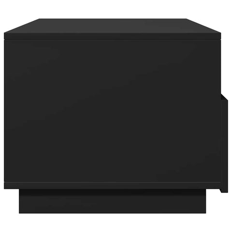 vidaXL Coffee Table with LED Lights Black 90x49x40 cm