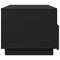 vidaXL Coffee Table with LED Lights Black 90x49x40 cm