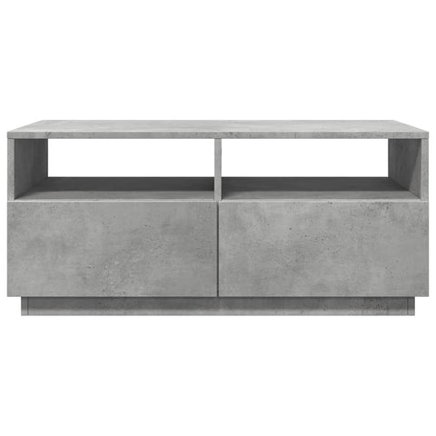 vidaXL Coffee Table with LED Lights Concrete Grey 90x49x40 cm