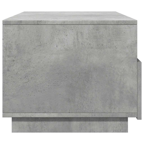 vidaXL Coffee Table with LED Lights Concrete Grey 90x49x40 cm