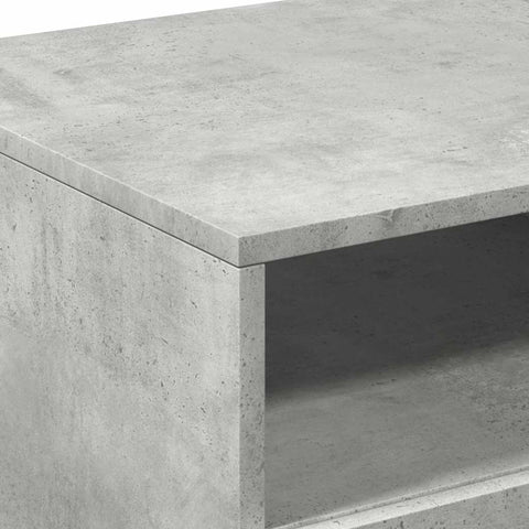 vidaXL Coffee Table with LED Lights Concrete Grey 90x49x40 cm