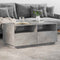 vidaXL Coffee Table with LED Lights Concrete Grey 90x49x40 cm