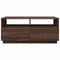 vidaXL Coffee Table with LED Lights Brown Oak 90x49x40 cm