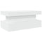 vidaXL Coffee Table with LED Lights White 90x50x40 cm
