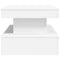 vidaXL Coffee Table with LED Lights White 90x50x40 cm