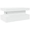 vidaXL Coffee Table with LED Lights White 90x50x40 cm