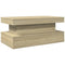 vidaXL Coffee Table with LED Lights Sonoma Oak 90x50x40 cm