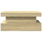 vidaXL Coffee Table with LED Lights Sonoma Oak 90x50x40 cm