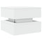 vidaXL Coffee Table with LED Lights White 50x50x40 cm