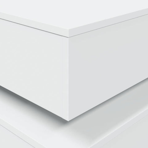vidaXL Coffee Table with LED Lights White 50x50x40 cm