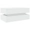 vidaXL Coffee Table with LED Lights White 90x50x40 cm