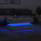vidaXL Coffee Table with LED Lights White 90x50x40 cm