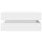 vidaXL Coffee Table with LED Lights White 90x50x40 cm