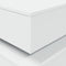 vidaXL Coffee Table with LED Lights White 90x50x40 cm