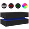 vidaXL Coffee Table with LED Lights Black 90x50x40 cm