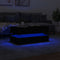 vidaXL Coffee Table with LED Lights Black 90x50x40 cm