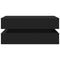 vidaXL Coffee Table with LED Lights Black 90x50x40 cm