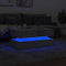 vidaXL Coffee Table with LED Lights Concrete Grey 90x50x40 cm