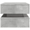 vidaXL Coffee Table with LED Lights Concrete Grey 90x50x40 cm