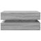 vidaXL Coffee Table with LED Lights Grey Sonoma 90x50x40 cm