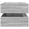 vidaXL Coffee Table with LED Lights Grey Sonoma 90x50x40 cm