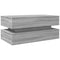vidaXL Coffee Table with LED Lights Grey Sonoma 90x50x40 cm