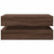 vidaXL Coffee Table with LED Lights Brown Oak 90x50x40 cm