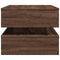 vidaXL Coffee Table with LED Lights Brown Oak 90x50x40 cm