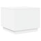vidaXL Coffee Table with LED Lights White 50x50x40 cm
