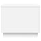 vidaXL Coffee Table with LED Lights White 50x50x40 cm
