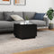 vidaXL Coffee Table with LED Lights Black 50x50x40 cm