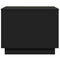 vidaXL Coffee Table with LED Lights Black 50x50x40 cm