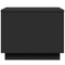 vidaXL Coffee Table with LED Lights Black 50x50x40 cm