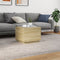 vidaXL Coffee Table with LED Lights Sonoma Oak 50x50x40 cm