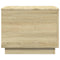 vidaXL Coffee Table with LED Lights Sonoma Oak 50x50x40 cm