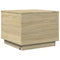vidaXL Coffee Table with LED Lights Sonoma Oak 50x50x40 cm