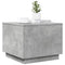 vidaXL Coffee Table with LED Lights Concrete Grey 50x50x40 cm